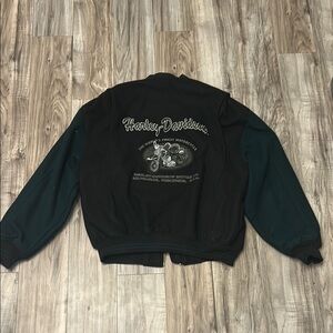 Harley-Davidson Black and Dark Green Jacket